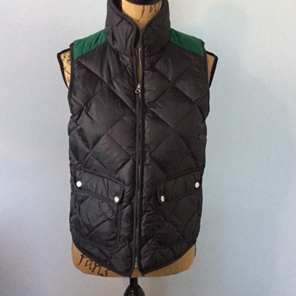 Lauren James Preptec Easton Vest charcoal/green